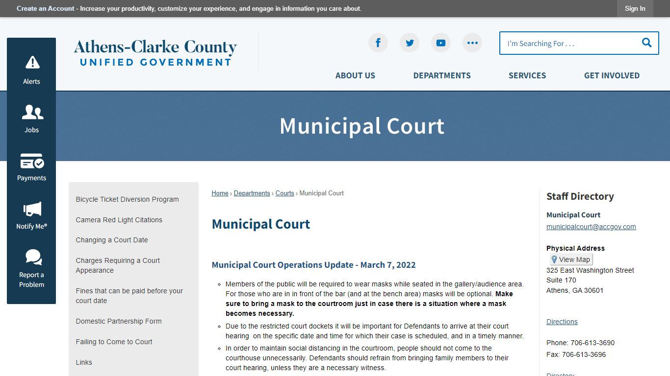 Municipal Court | Athens-Clarke County, GA - Official Website - ACCGov